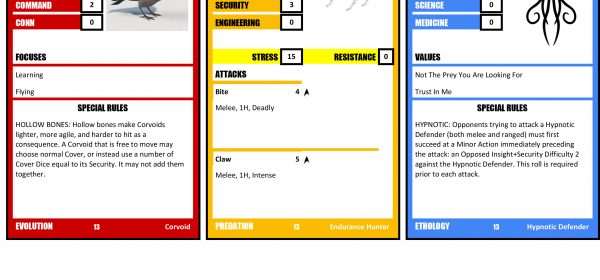 Menagerie Cards: Sets 13 & 14