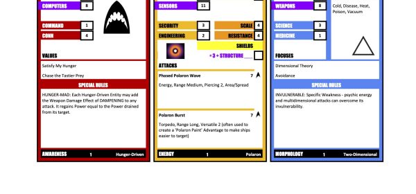 Cosmozoan Cards: Sets 1-4