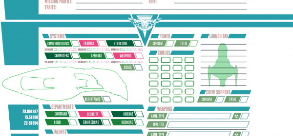 Form-Fillable Romulan Starship Registry Sheets (by Cory Belote)