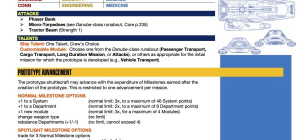 Shuttlecraft Prototype Project