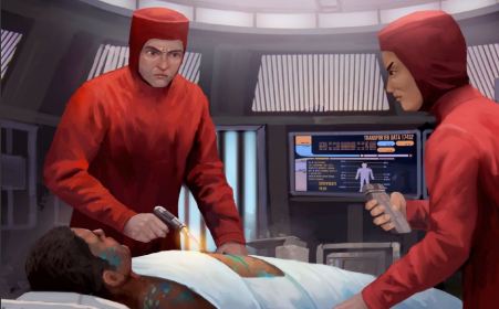 STARFLEET EQUIPMENT OPTION CARDS BY JEAN JEORI  (mEDICAL AND sECURITY gEAR)