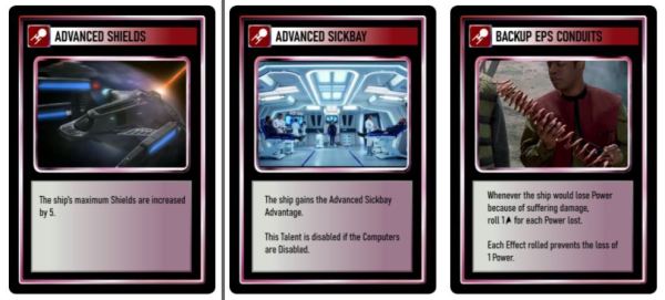 Star Trek Adventures the Card Deck—Ship Talents