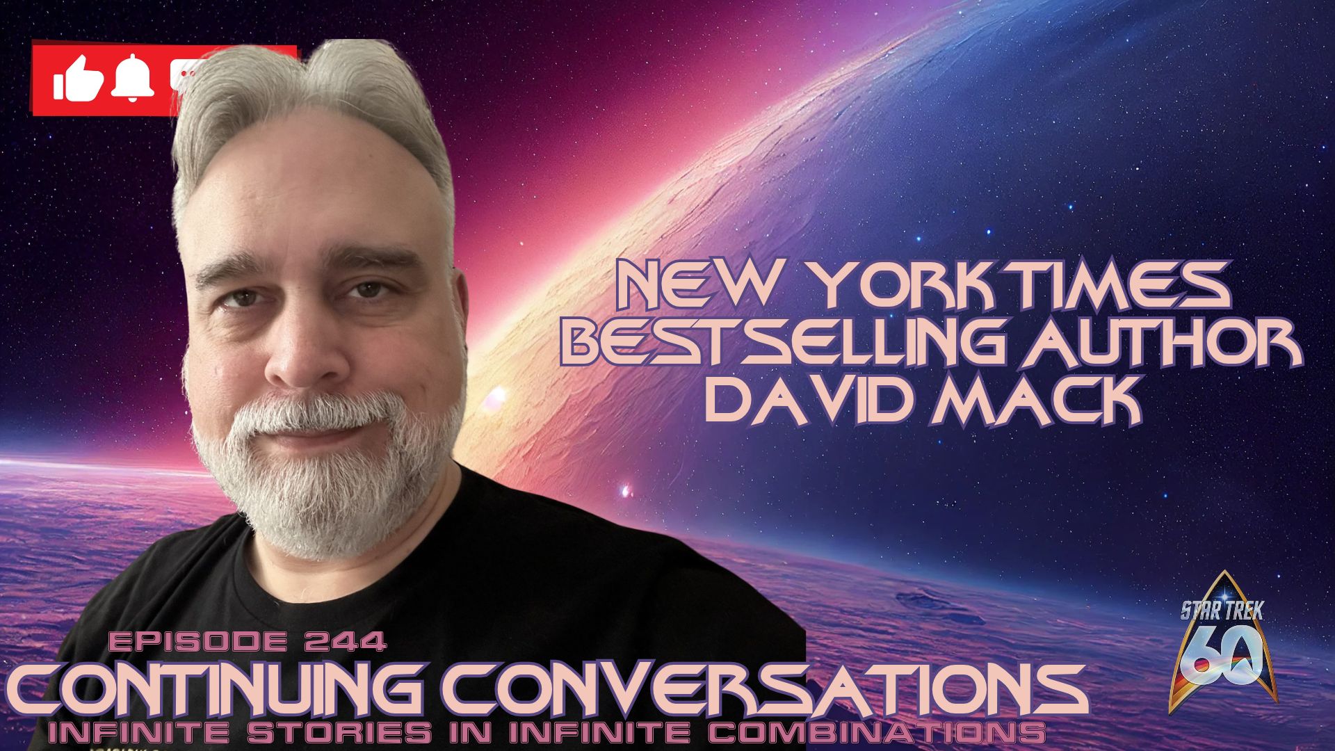 Continuing Conversations 244–Continuing Conversations Welcomes New York Times Bestselling Author David Mack!